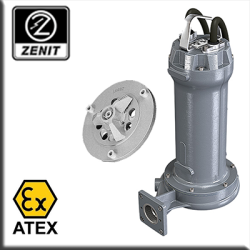 Zenit - Sommersa fognature con certificazione ATEX girante grinder trituratrice