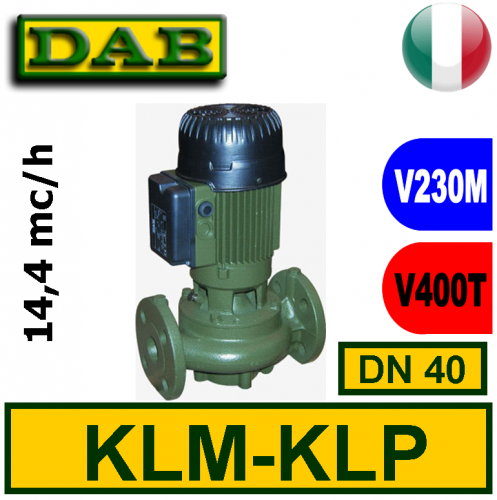 Pompa Circolatore in linea Dab KLM-KLP DN40 2
