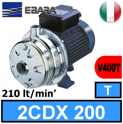 Elettropompe Bigiranti inox Ebara 2CDX 200