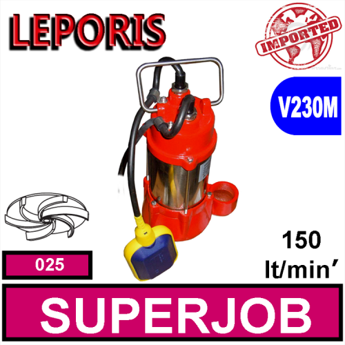 LEPORIS Sommersa per fognature SUPERJOB 025 2