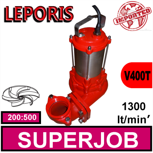 LEPORIS Sommersa per fognature SUPERJOB 200:500 (V400T) 2