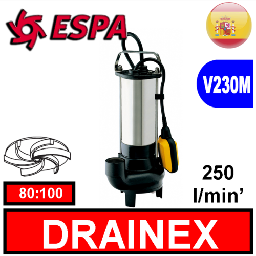 Espa Sommersa per fognature DRAINEX 100 2