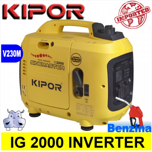 Generatore di corrente Gruppo Elettrogeno inverter a benzina, Kipor IG 2000 1,44KW 1440W