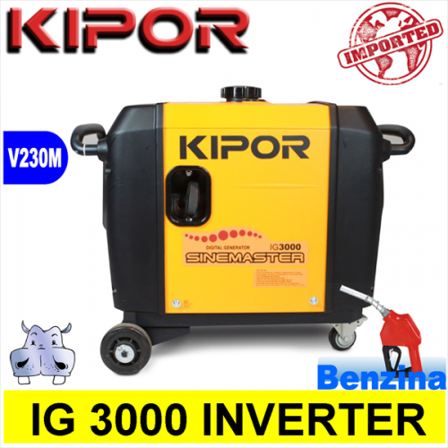 Generatore di corrente Gruppo Elettrogeno inverter a benzina, Kipor IG 3000 2,52KW 2520W TRASPORTABILE 2