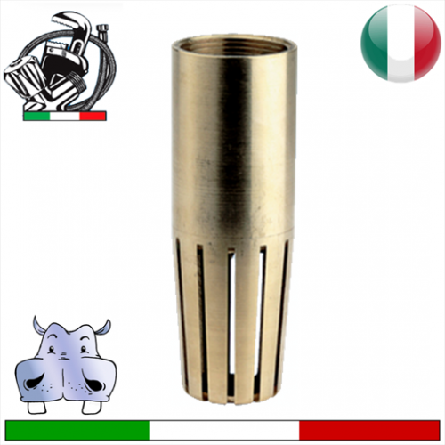 GT Valvola di fondo in ottone, tubolare