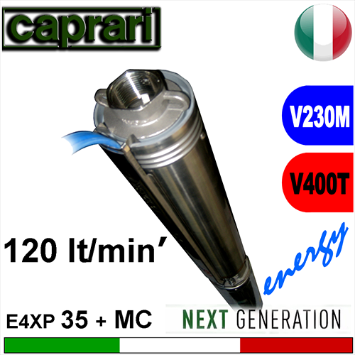 Caprari - Elettropompa sommersa completa E4XP35+MC....M-T