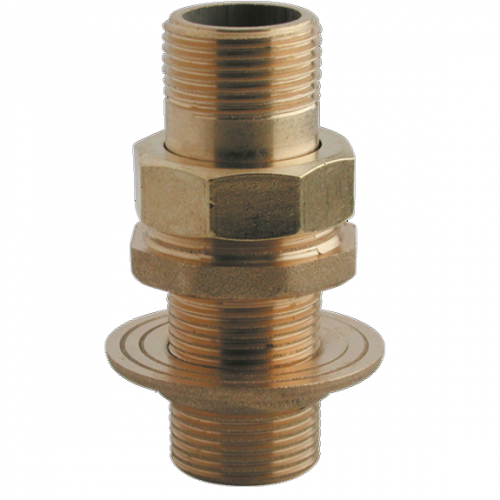 Raccordo cassone dritto 3 pz in ottone giallo 2