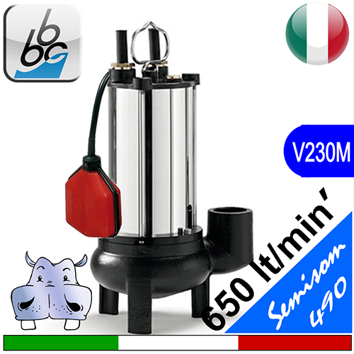 BBC Elettropompa sommersa per fognatura SEMISOM 490