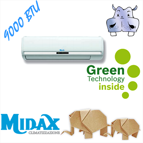 Condizionatore - climatizzatore aria inverter DC Midax (caldo-freddo) 9000BTU - modello 2014