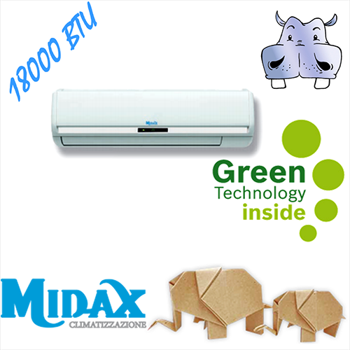 Condizionatore - climatizzatore aria inverter DC Midax (caldo-freddo) 18000BTU - modello 2014