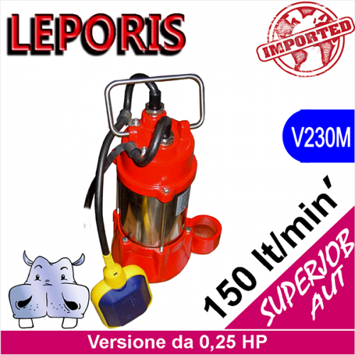 LEPORIS Sommersa per fognature SUPERJOB 025