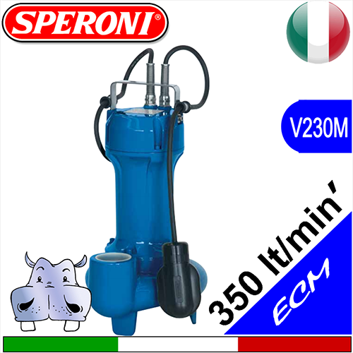 SPERONI Elettropompe sommerse per fognatura ECM VS monofase