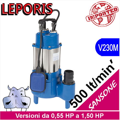 LEPORIS Sommersa per fognature SANSONE
