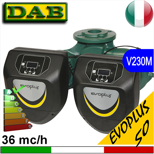 Circolatore gemellare elettronico Dab Evoplus D (doppio) DN50