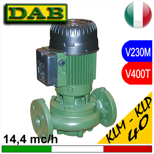 Pompa Circolatore in linea Dab KLM-KLP DN40