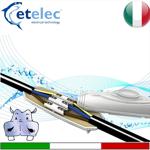 Etelec Legatura stagna, Giunzione a Muffola per applicazioni immerse