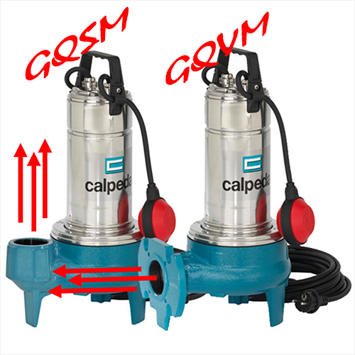Calpeda Elettropompe sommerse per fognature acque sporche GQS - mandata verticale 2