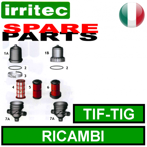 Ricambi per filtri TIF - TIG