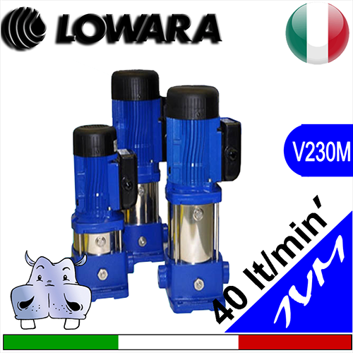 Elettropompe Multistadio Verticali Silenziose Lowara 1VM alimentazione monofase 1x230
