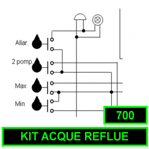 Kit Acque reflue 1 elettropompa per art.700