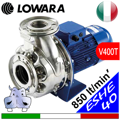 Lowara Elettropompa normalizzata inox ESHE 40 (idraulica in acciaio inox AISI316)