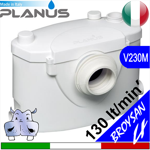 Planus Stazioni di sollevamento trituratrici BROYSAN4 per acque grigie da servizi e nere scarichi da WC