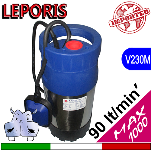 Leporis Elettropompa sommersa professionale multistadio MAX1000 autoraffreddata