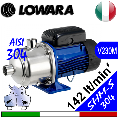 Elettropompa multistadio silenziosa idraulica integrale inox aisi 304 Lowara 5HM-S(M)