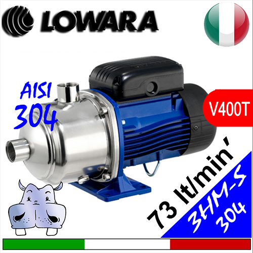 Elettropompa multistadio silenziosa idraulica integrale inox aisi 304 Lowara 3HM(T)