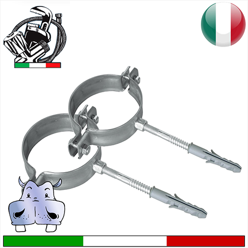 Collari zincati staffa di supporto per tubazioni con tassello