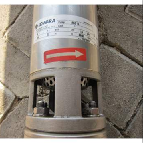 Pos.06 Lowara Elettropompe Sommerse complete 12GS - L4C watercooled alimentazione elettrica trifase 400Vac 3