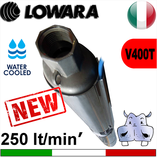 Pos.06 Lowara Elettropompe Sommerse complete 12GS - L4C watercooled alimentazione elettrica trifase 400Vac