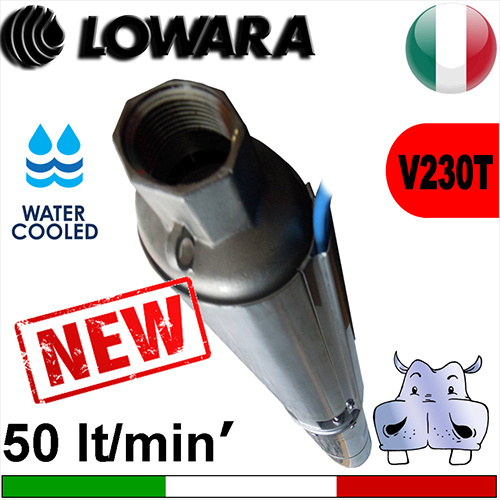Lowara Elettropompe Sommerse complete 2GS - L4C watercooled alimentazione elettrica trifase 230Vac
