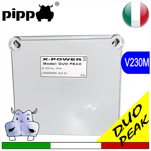 Quadro elettrico avviatore doppio spunto per motori elettrici monofase 230v 