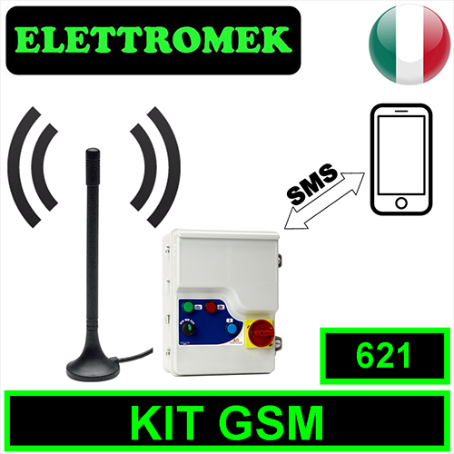 Kit allarme gsm con batteria tampone per art.621