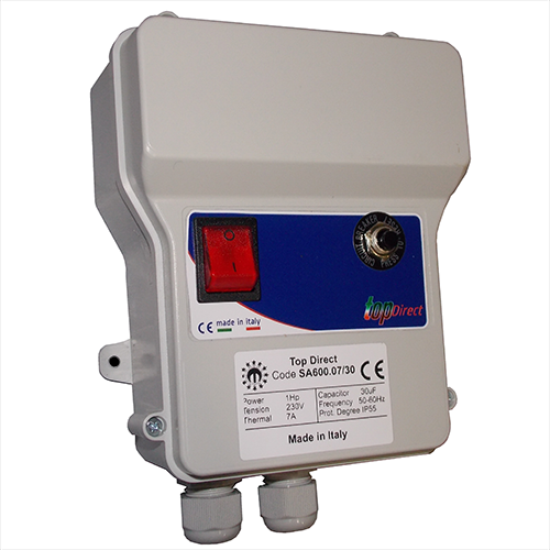 Quadro avviatore per elettropompa DIRECT MOTOR V230M ADM600 monofase completo di condensatore 2
