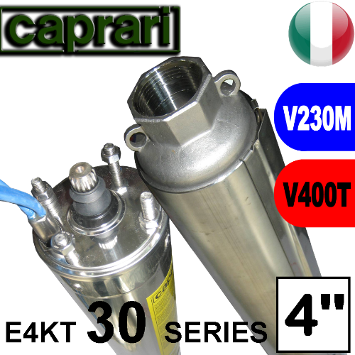 Caprari - Elettropompa sommersa completa E4KT35+MC....M-T portata max 140 litri al minuto 2
