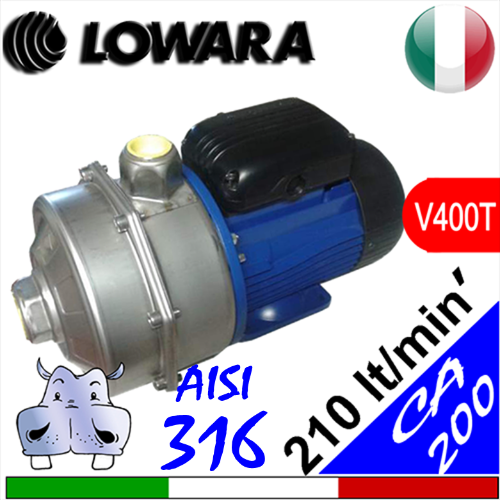 Lowara Elettropompe Bigiranti inox serie N CA200.35 316 CA200.55 316
