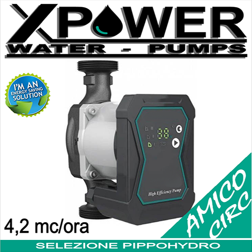 Circolatore per riscaldamento e pannelli solari tecnologia inverter AMICOCIRC NEW