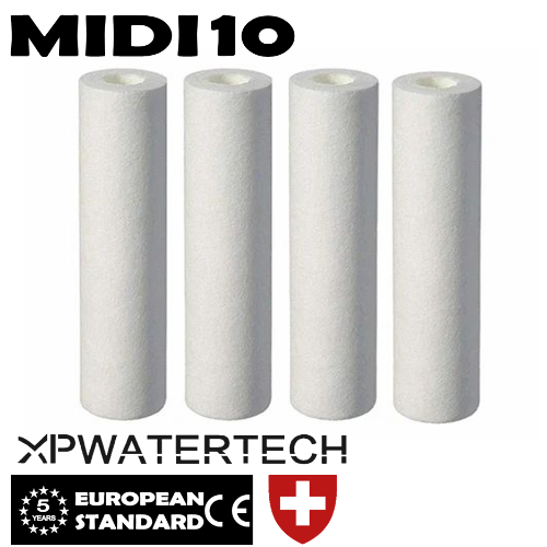 Cartucce di ricambio meltblown per contenitori filtro acqua serie MIDI 10