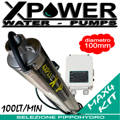 X-POWER - Pompe sommerse  MAX4 6XP complete di quadro avviatore 3