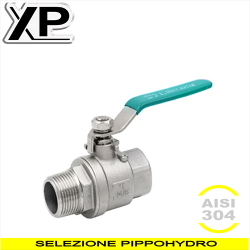 Valvola a sfera  in acciaio inox aisi 304  leva lunga MF