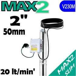 X-POWER - Pompe sommerse  MAX2 1XP complete di quadro avviatore e 30 mt cavo elettrico