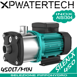 Silen x serie 450 - Elettropompa multistadio silenziosa con idraulica integrale in acciaio inox