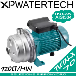 Twin-x serie 70 - Elettropompa bigirante con idraulica integrale in acciaio inox