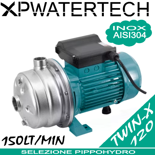 Twin-x serie 120 - Elettropompa bigirante con idraulica integrale in acciaio inox