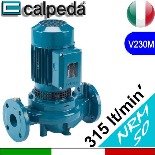 Elettropompa circolatore in-line Calpeda NRM50  flangiatura DN50 - Alimentazione elettrica V230 Monofase