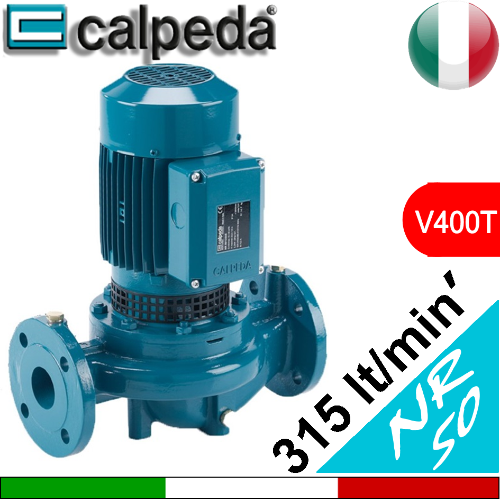 Elettropompa circolatore in-line Calpeda NR50 flangiatura DN50 - Alimentazione elettrica V400 Trifase