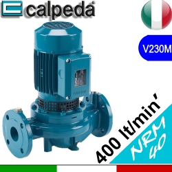 Elettropompa circolatore in-line Calpeda NRM40 flangiatura DN40 - Alimentazione elettrica V230 Monofase