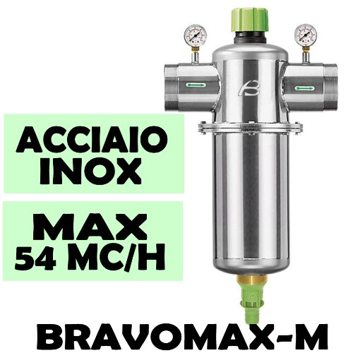 BRAVOMAX-M Filtro autopulente semiautomatico per acqua, realizzazione integrale inox